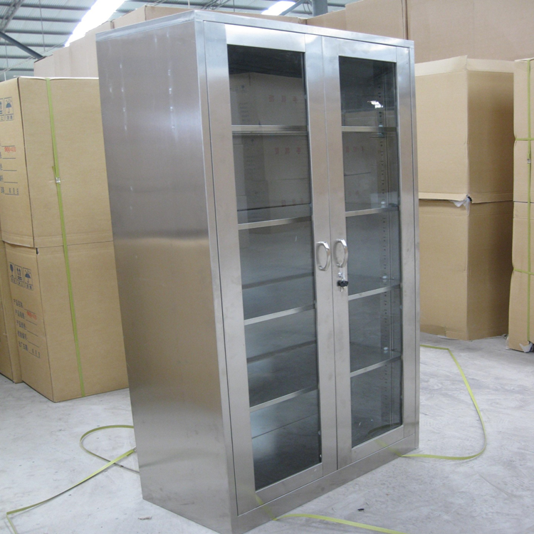 辰光医用不锈钢器械柜 多种规格药品柜 不锈钢座